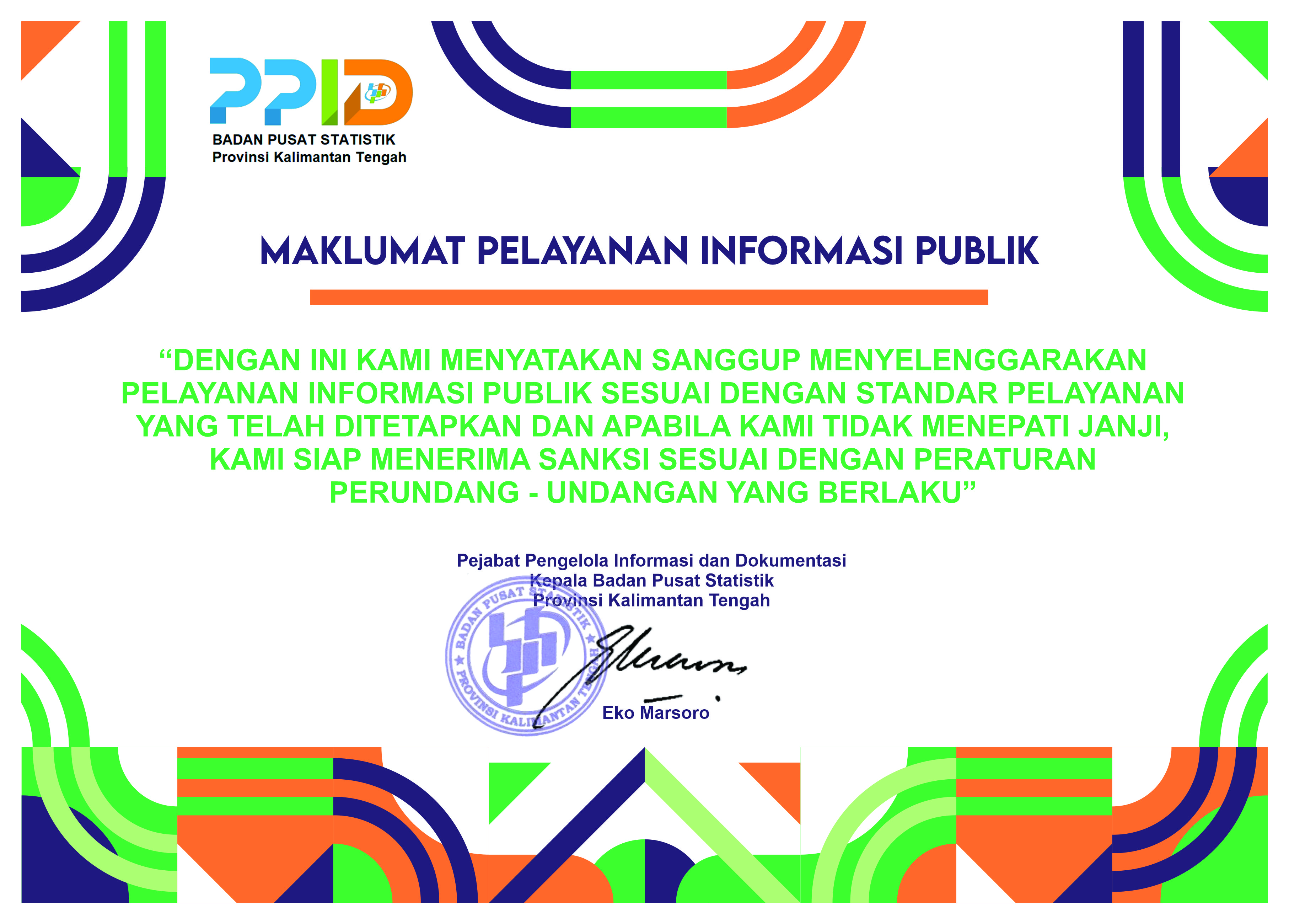 Standar Layanan Informasi Publik Portal PPID BPS RI