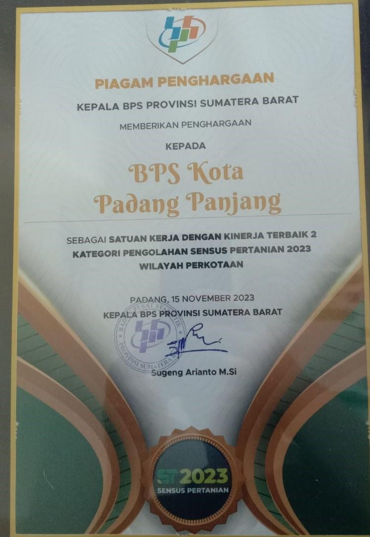 01. Satuan Kerja Terbaik II Kategori Pengolahan Sensus Pertanian 2023.jpg