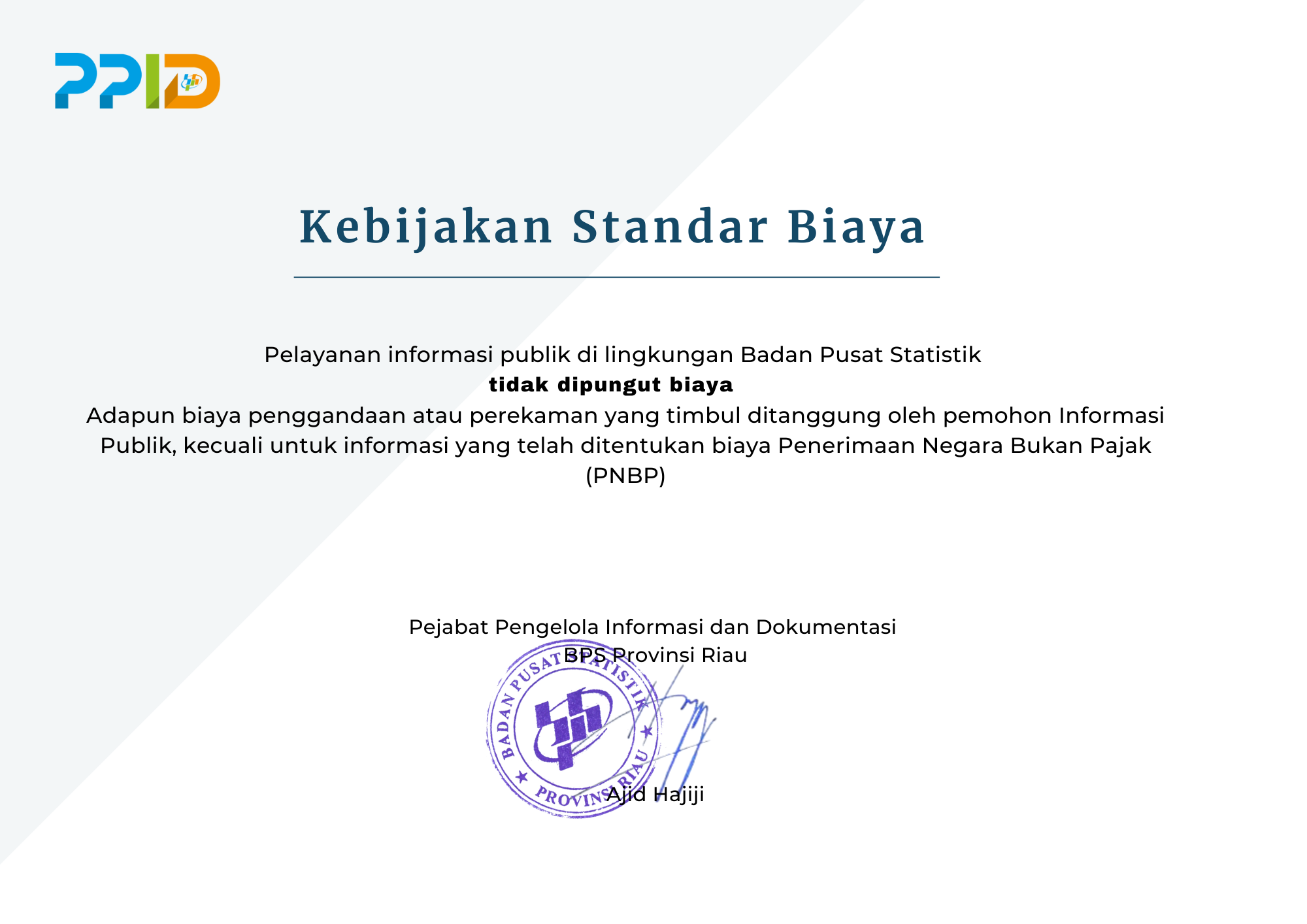 Standar Layanan Informasi Publik Portal Ppid Bps Ri