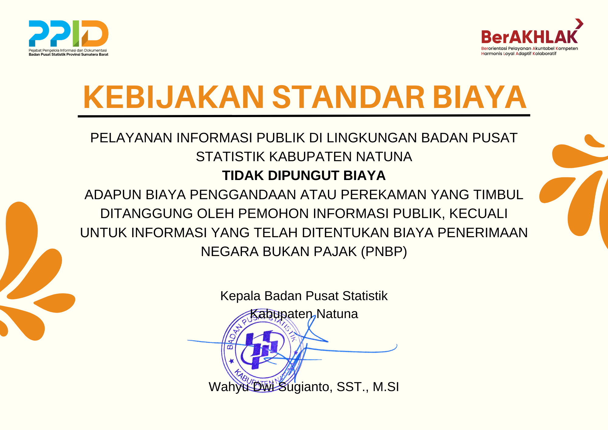 Standar Layanan Informasi Publik - Portal PPID BPS RI