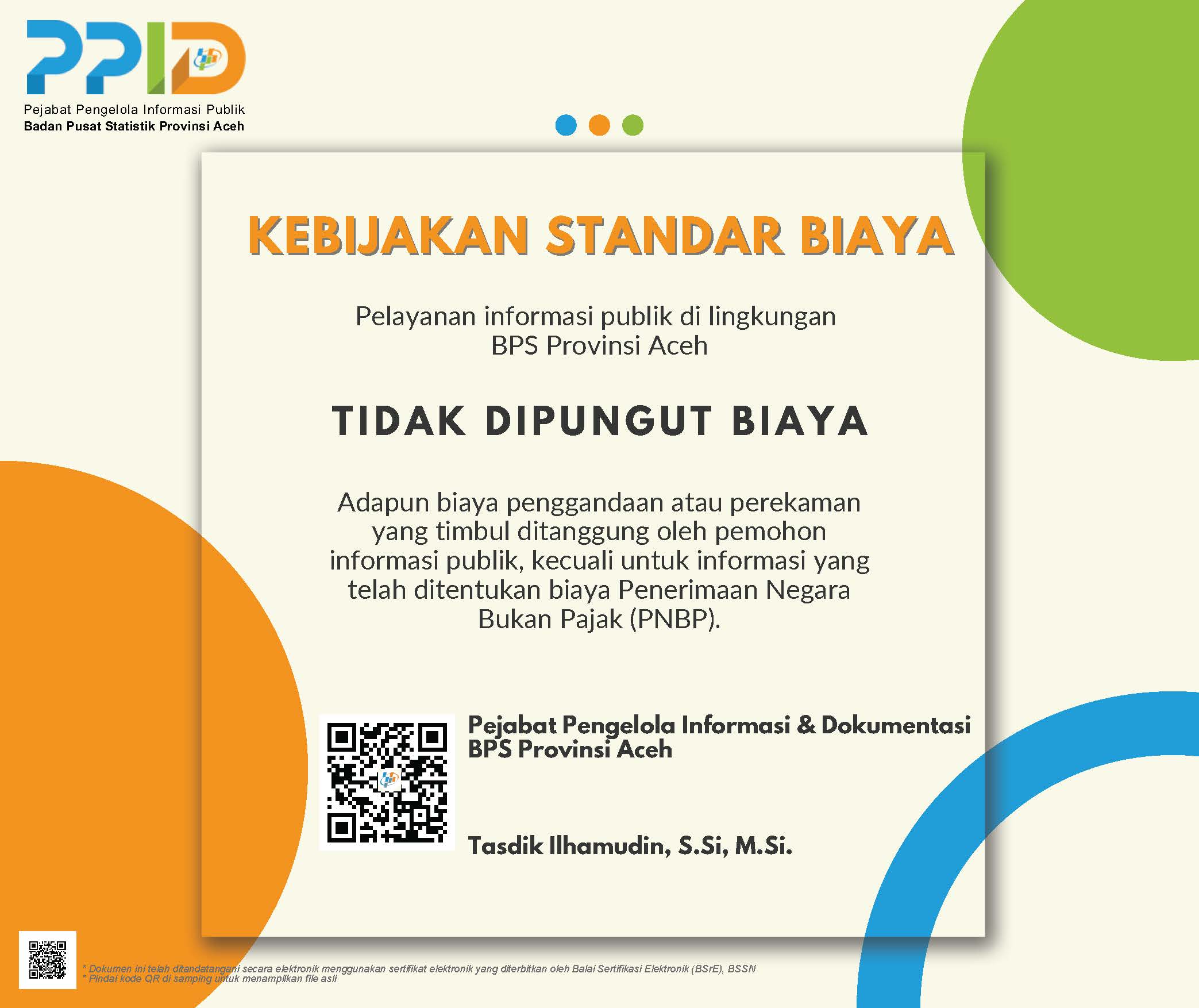 Standar Layanan Informasi Publik - Portal PPID BPS RI