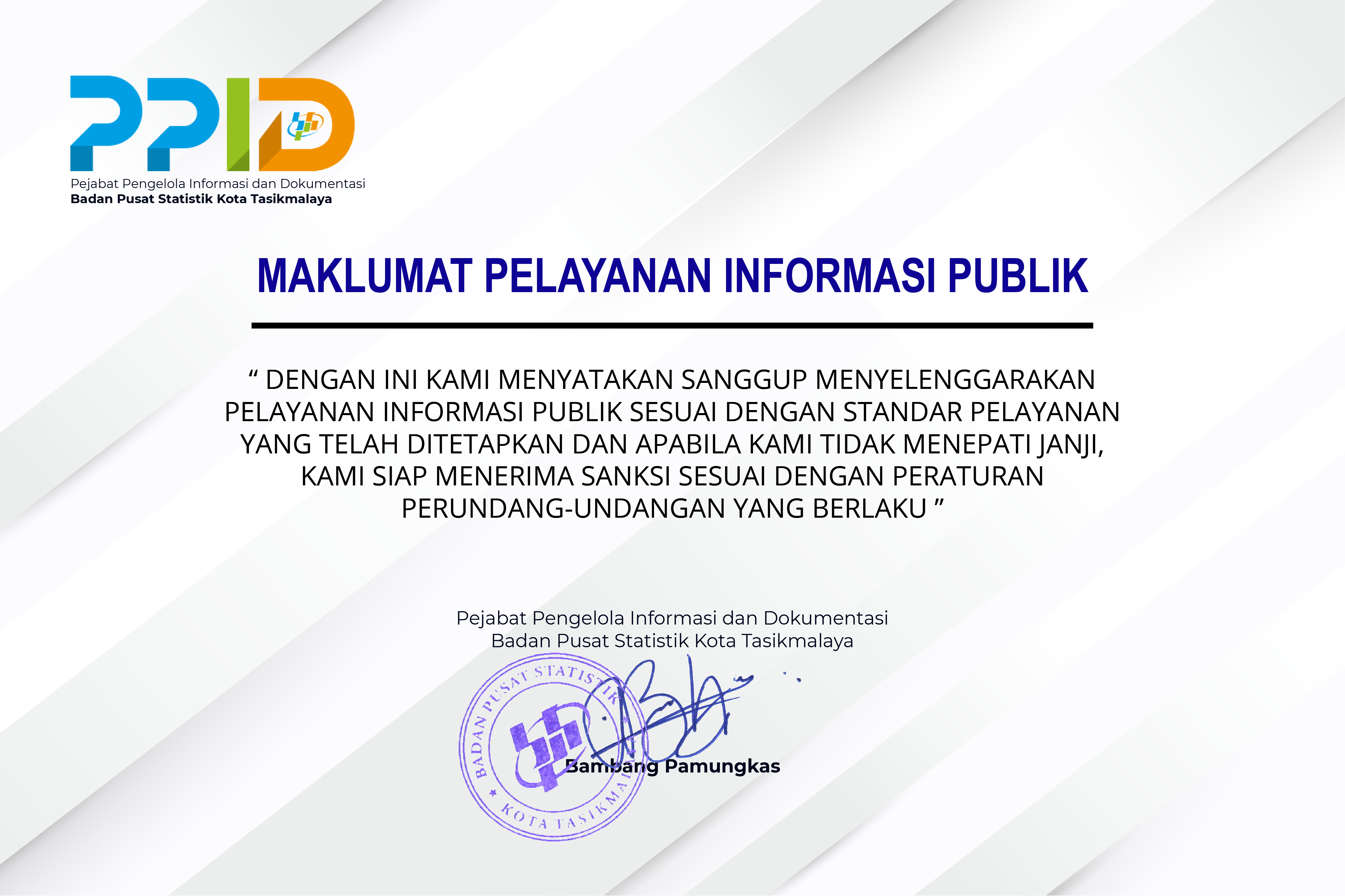 Standar Layanan Informasi Publik - Portal PPID BPS RI