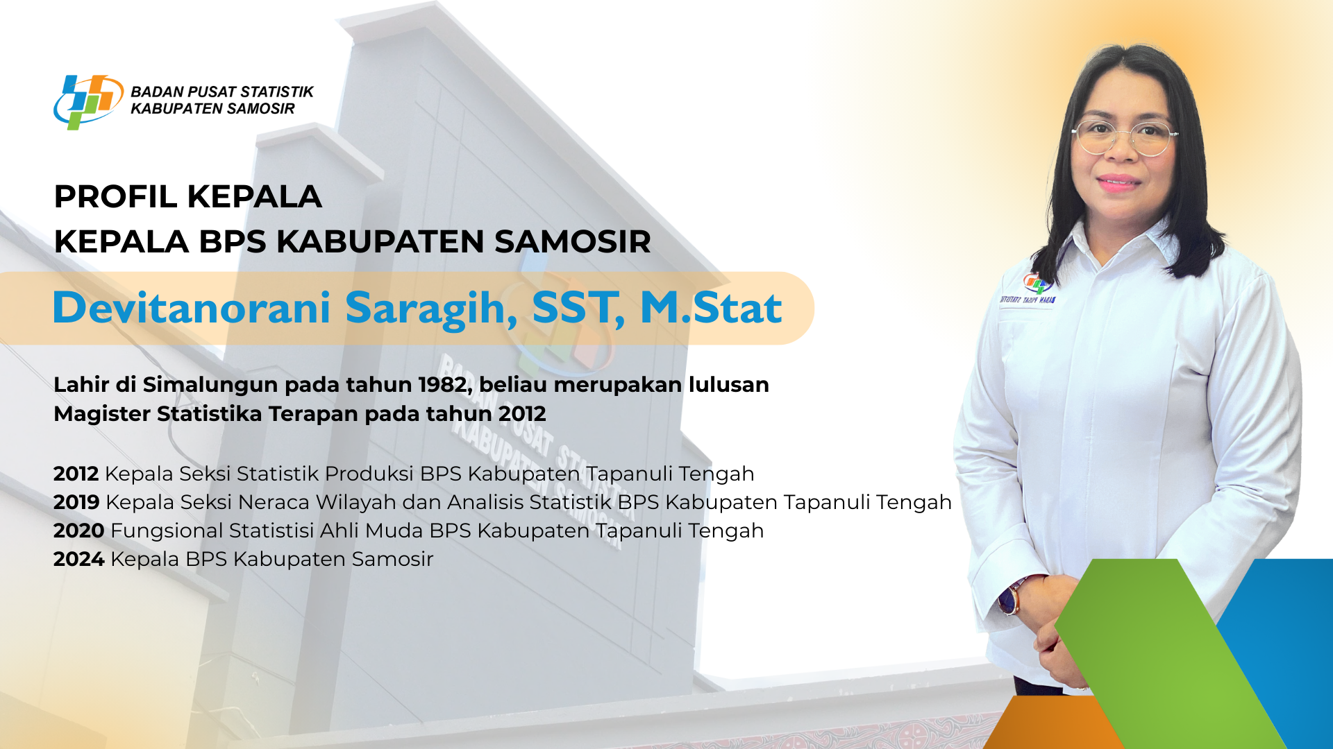 Profil Kepala BPS Kabupaten Samosir