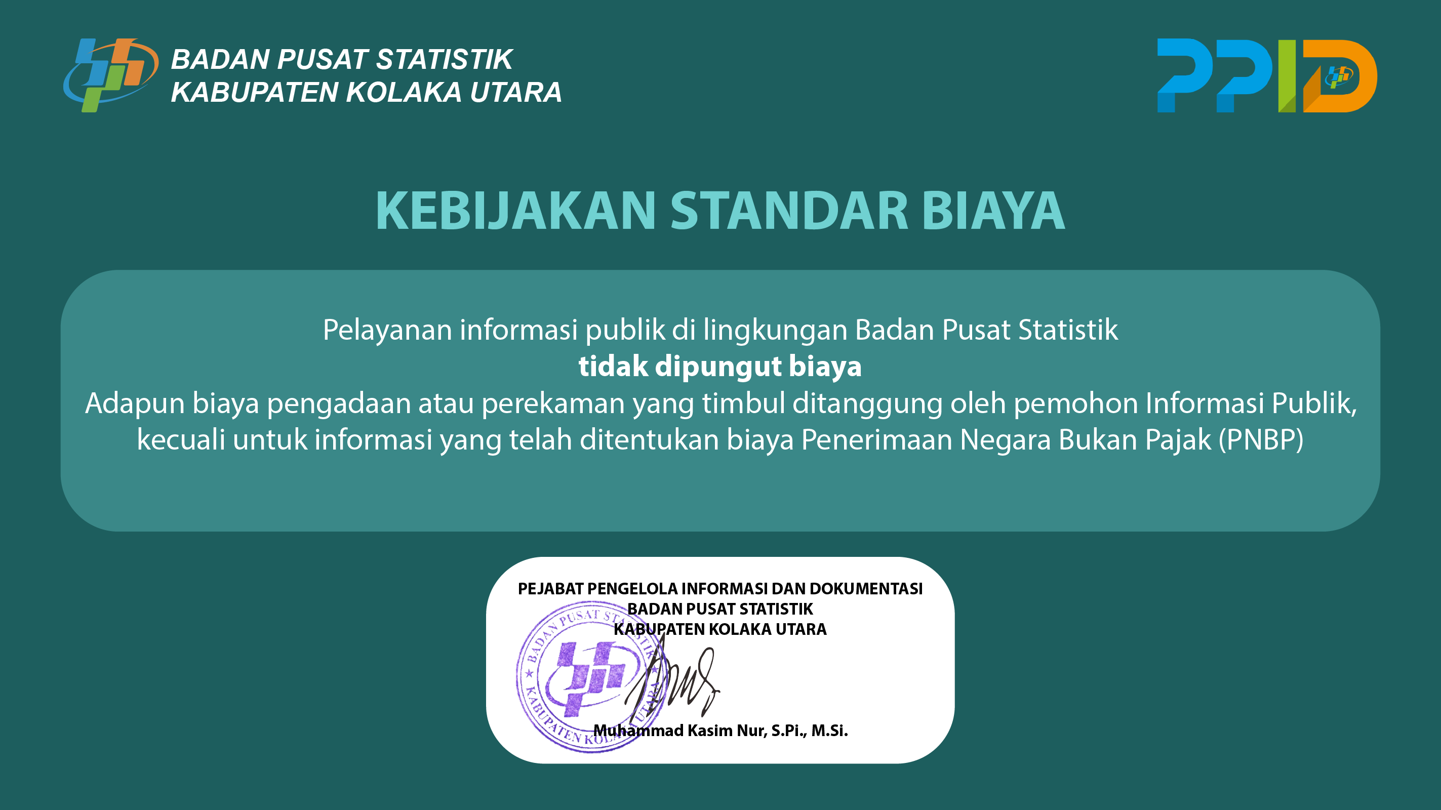 Standar Layanan Informasi Publik - Portal PPID BPS RI