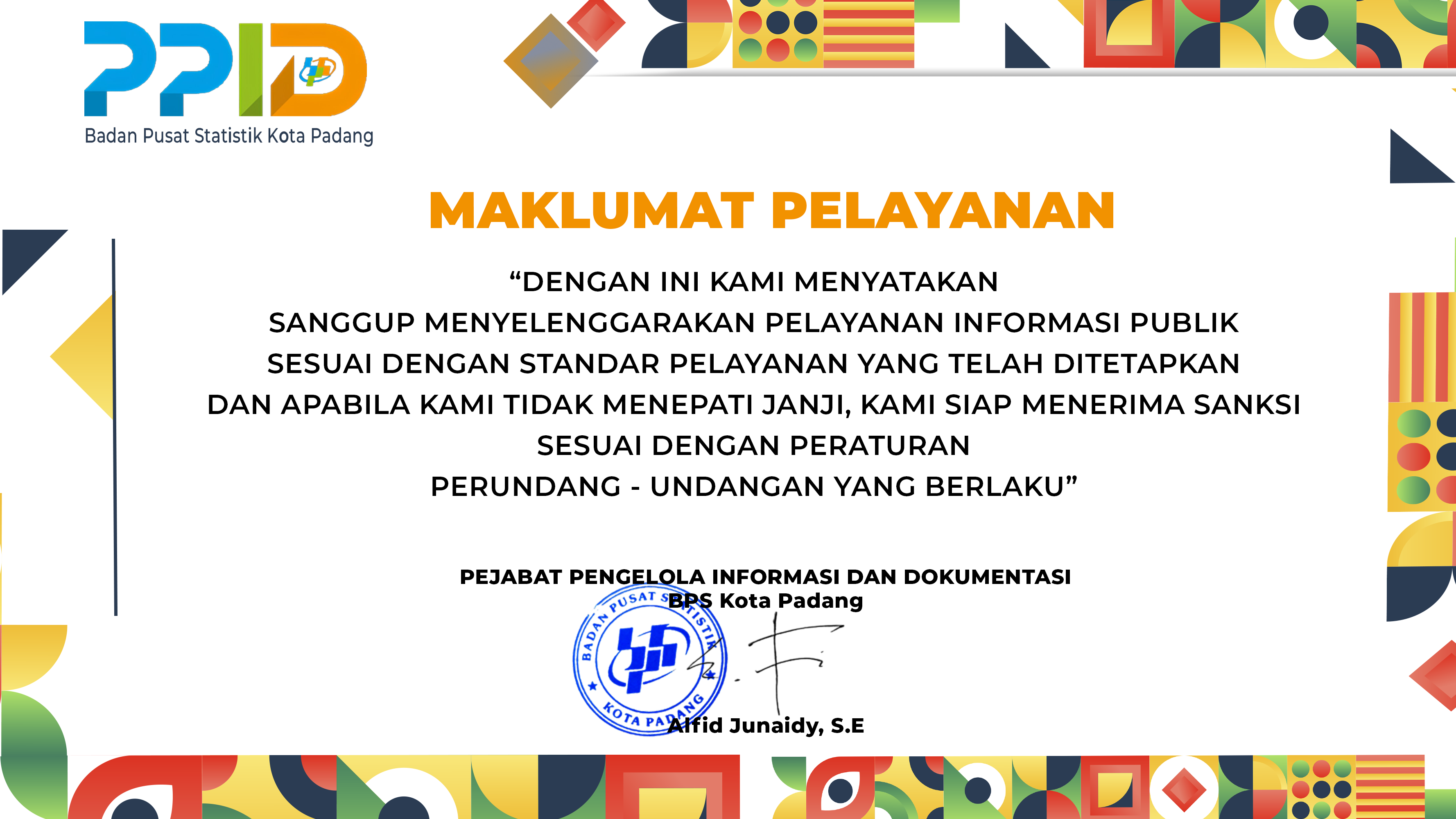 Standar Layanan Informasi Publik - Portal PPID BPS RI